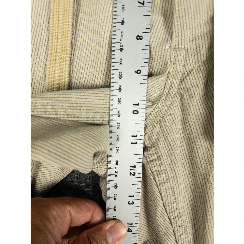 Gap Detailed Function Durability Y2K Cargo Pants Mens L Khaki Tan Striped Workwe